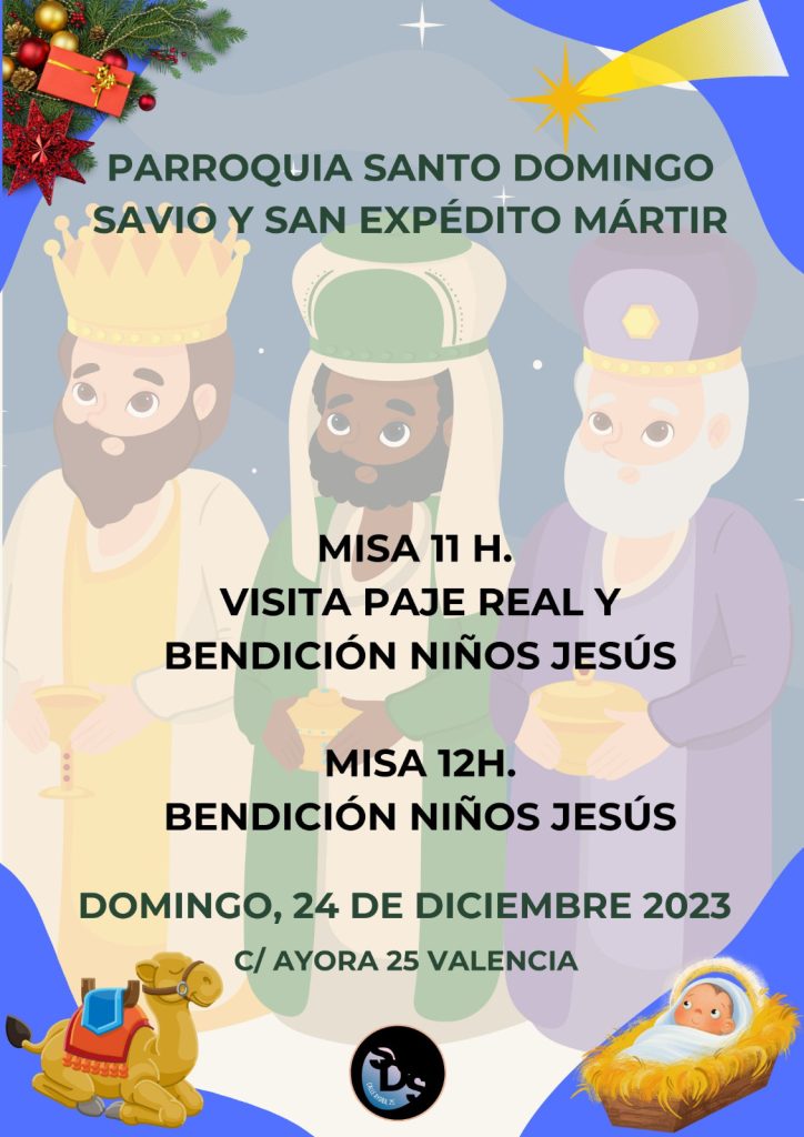 Misa 11h Visita paje real y bendición figuras niño Jesús

Misa 12h Bendición figuras niño Jesús